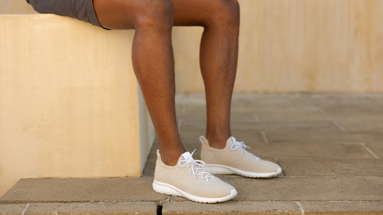 Nisolo Men's All-Day Eco-Knit Sneaker Linen