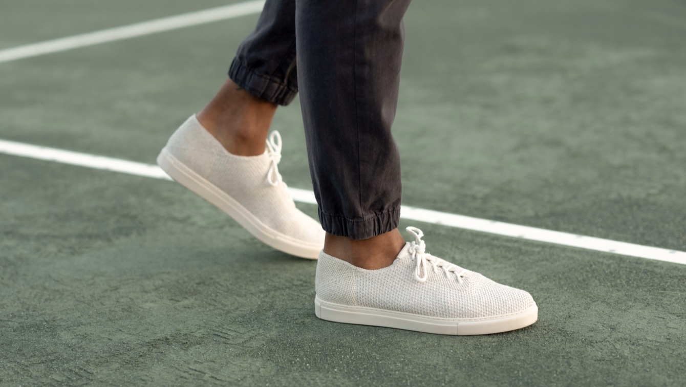 Nisolo Men's 365 Eco-Knit Sneaker Linen