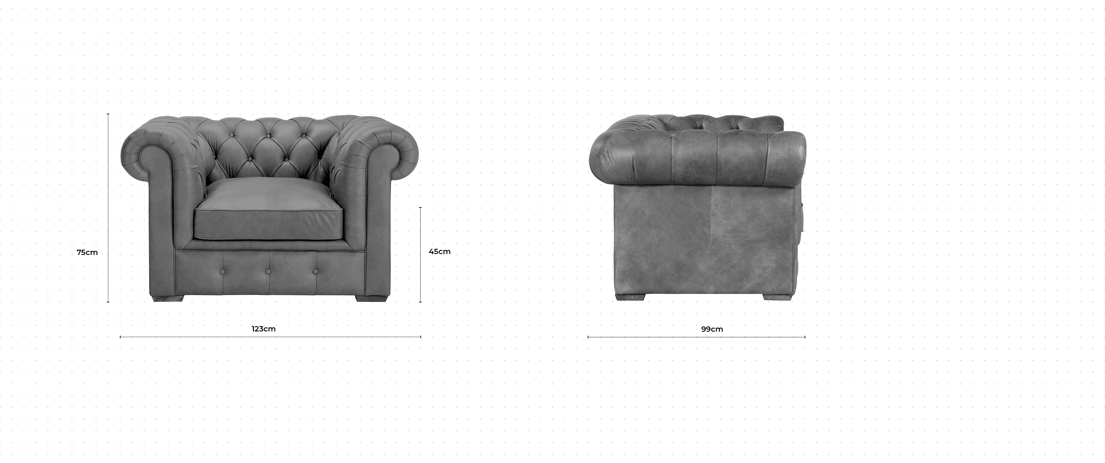 Gainsborough Armchair dimensions