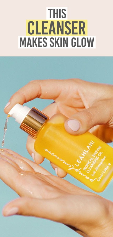 Leahlani Pamplemousse Tropical Enzyme Cleansing Oil - Beauty and the Boutique - This cleanser makes skin glow!