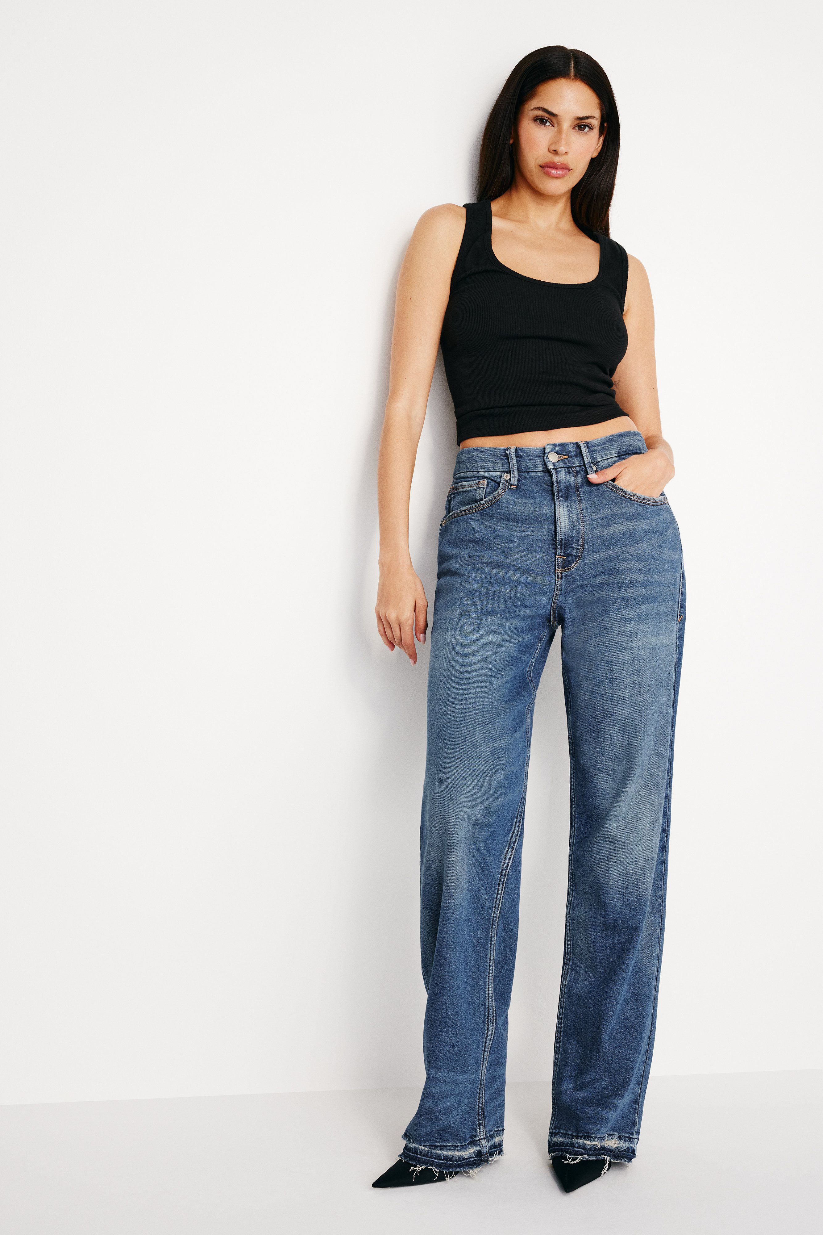 Styled with GOOD '90s RELAXED JEANS | INDIGO605