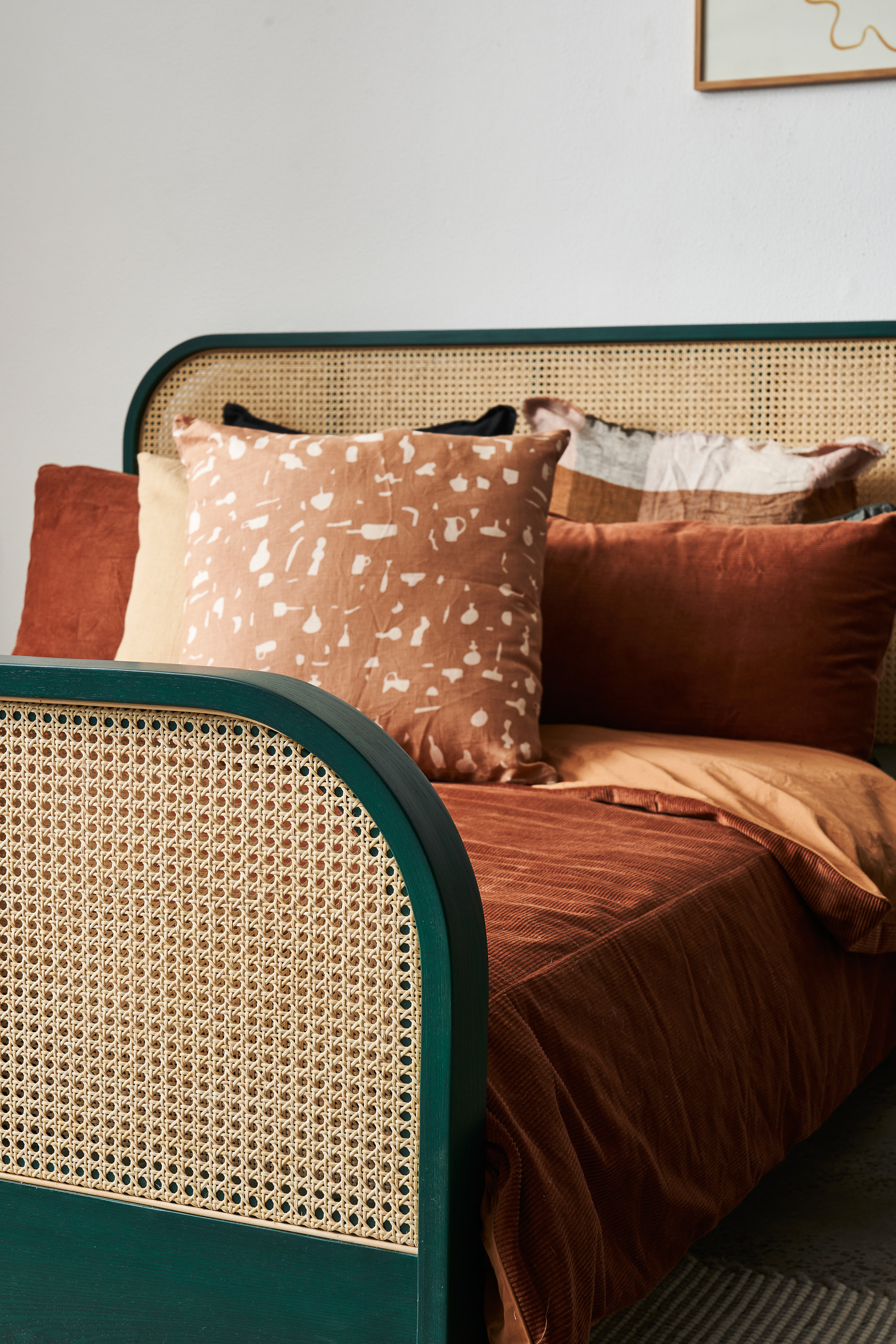 Cane Queen Bed