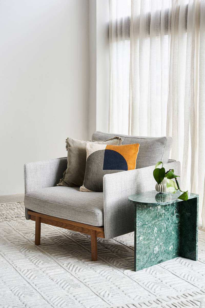 Pensive Fabric Lounge Chair