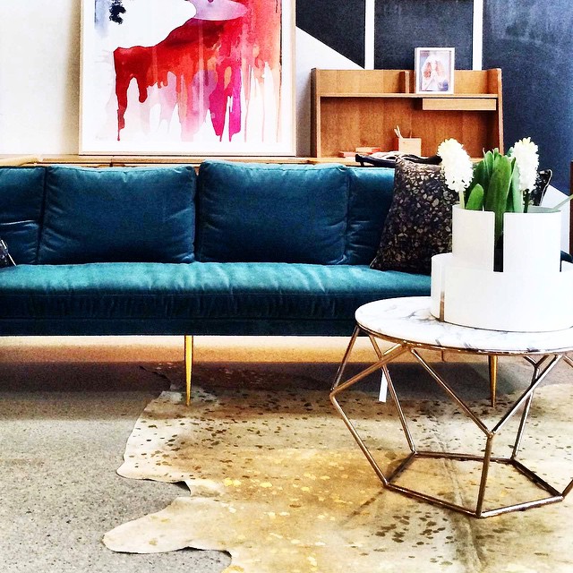 Metallic Devore Cowhide Rug with Star Metallic Base