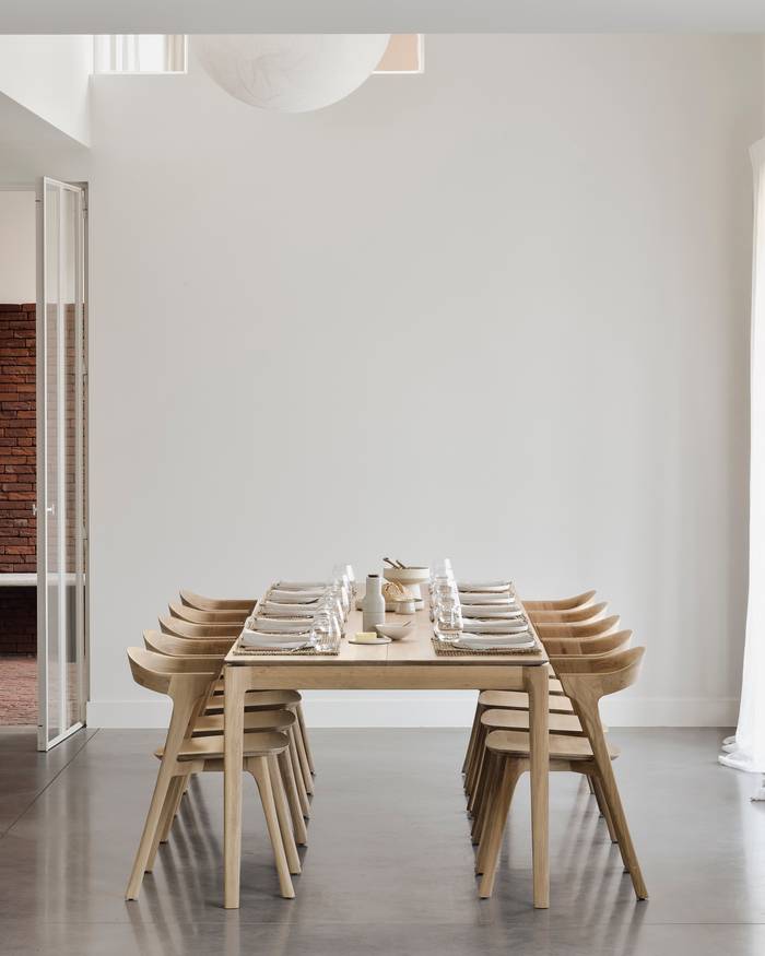 Ethnicraft Oak Bok Extendable Dining Table