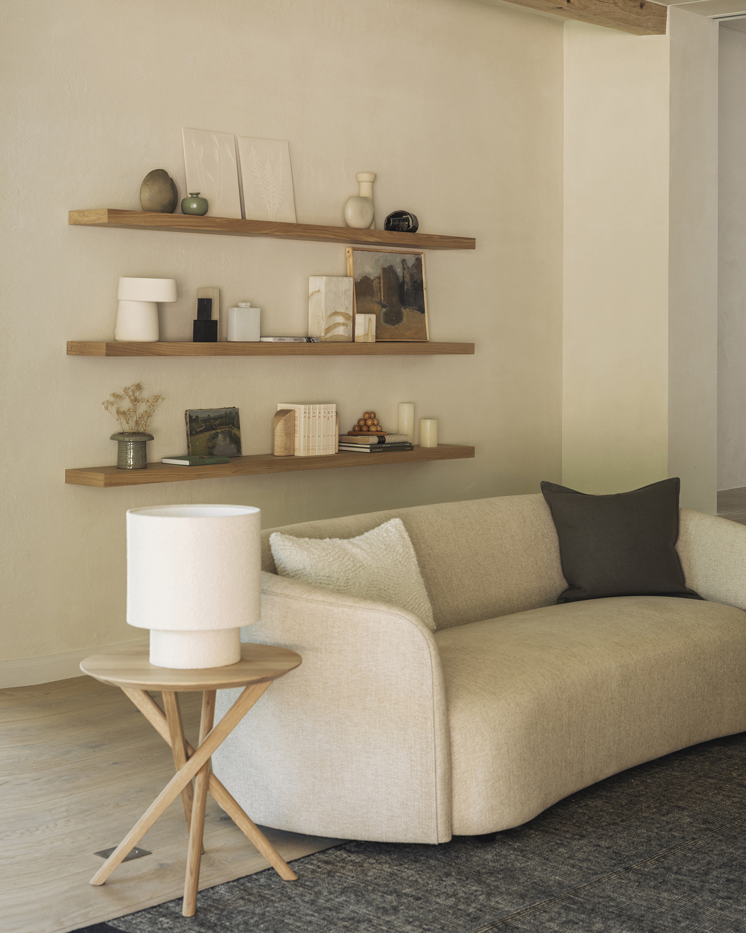 Ethnicraft Oak Wall Shelf