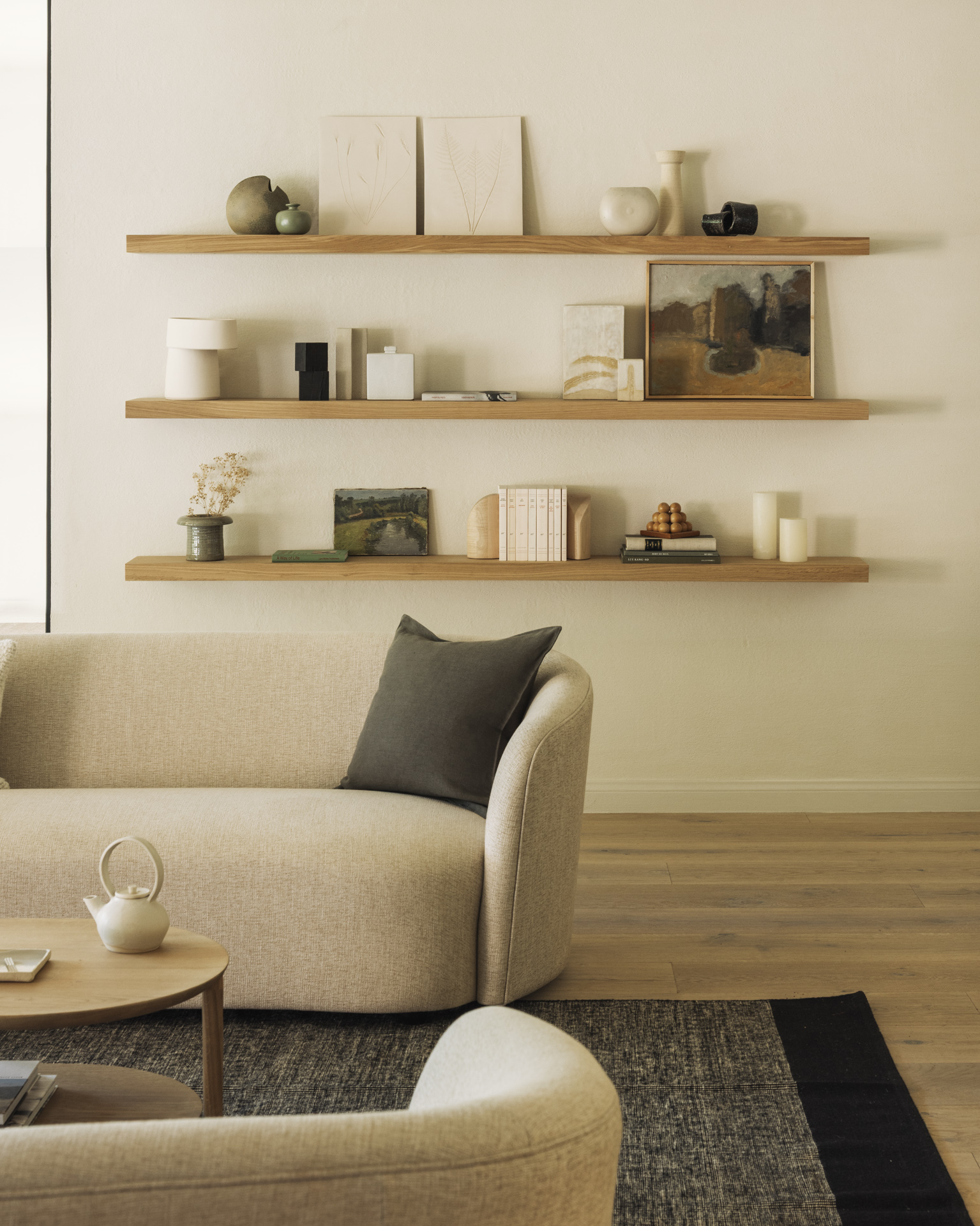 Ethnicraft Oak Wall Shelf