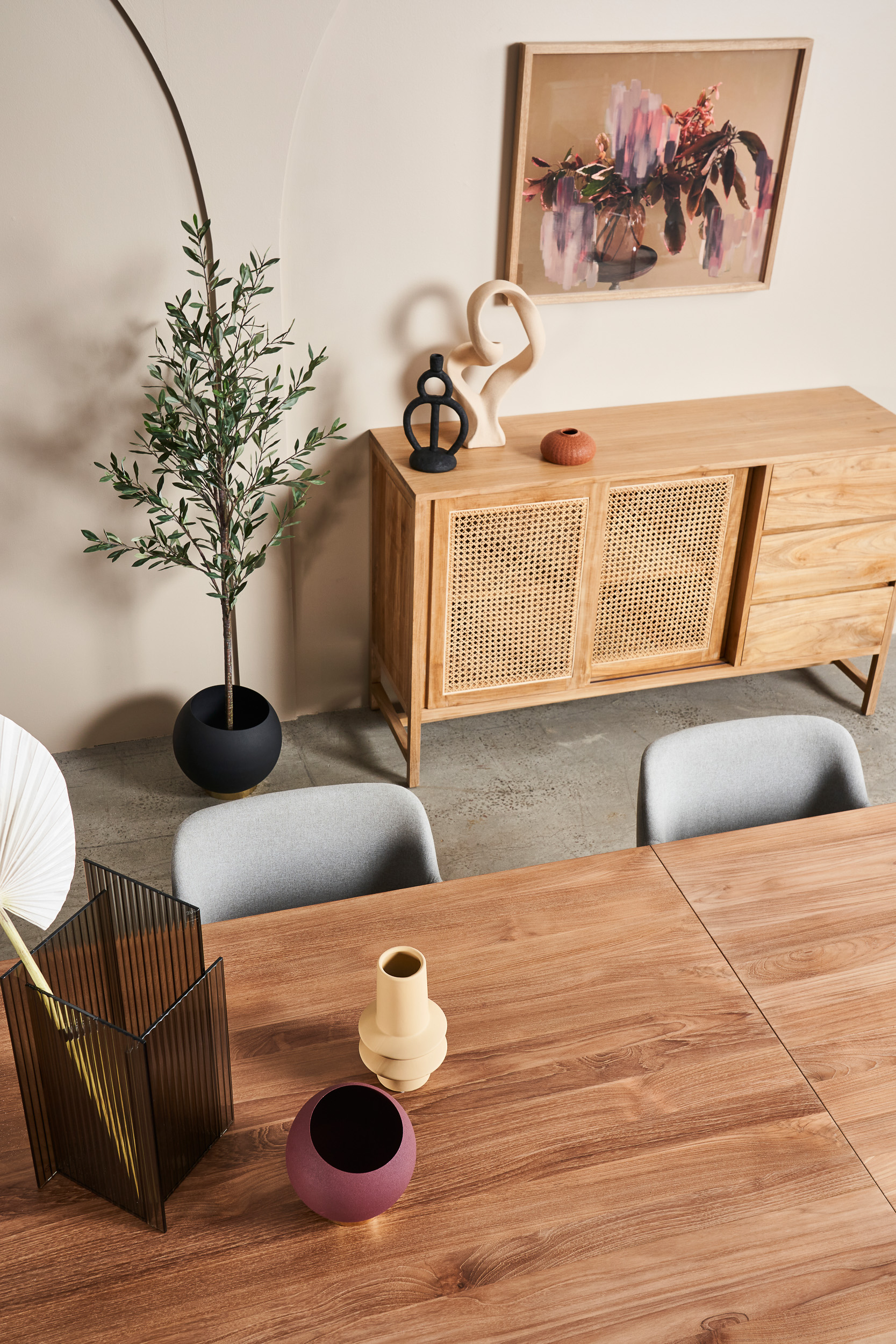 Ethnicraft Teak Double Extendable Dining Table