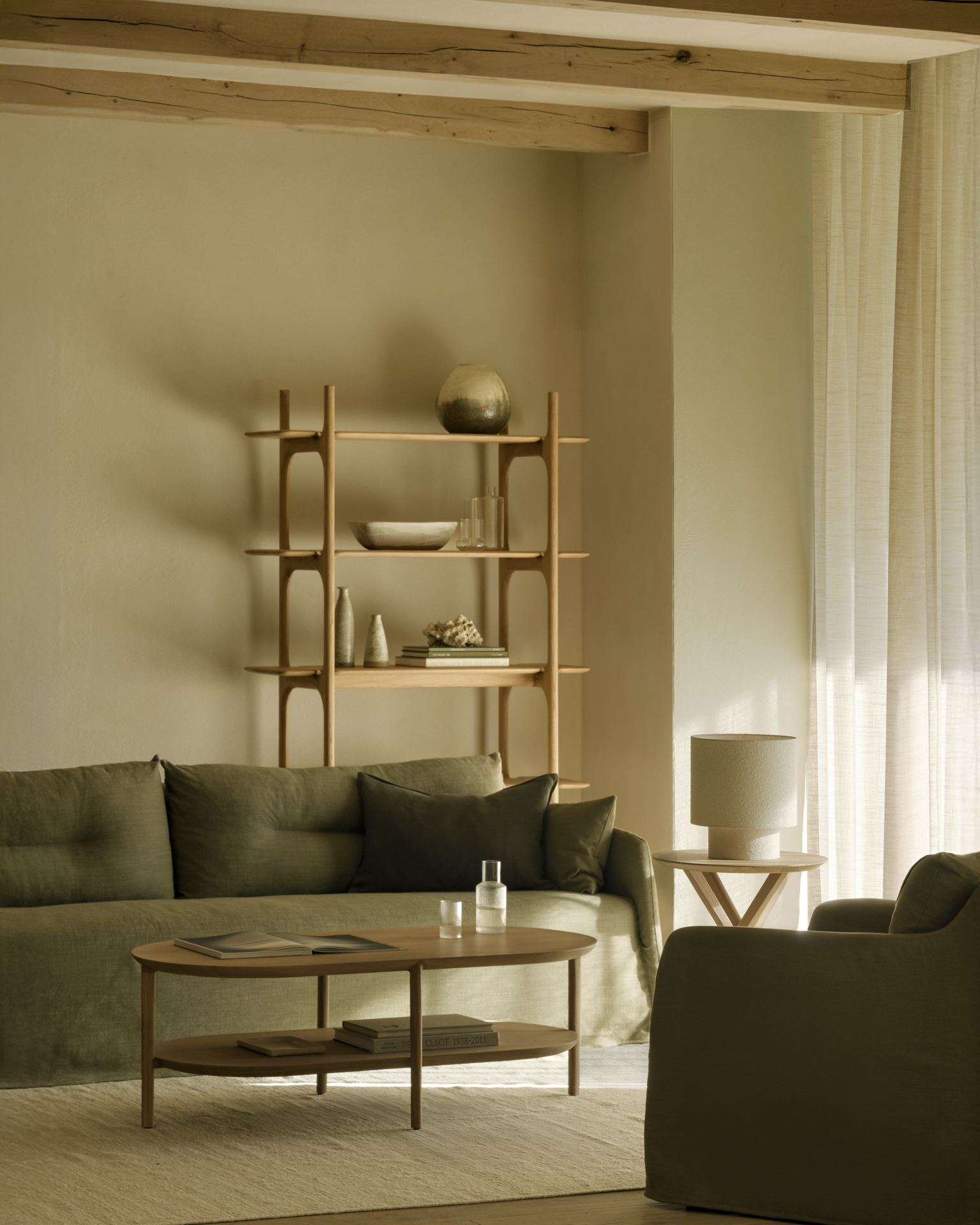 Ethnicraft Oak Mikado Side Table