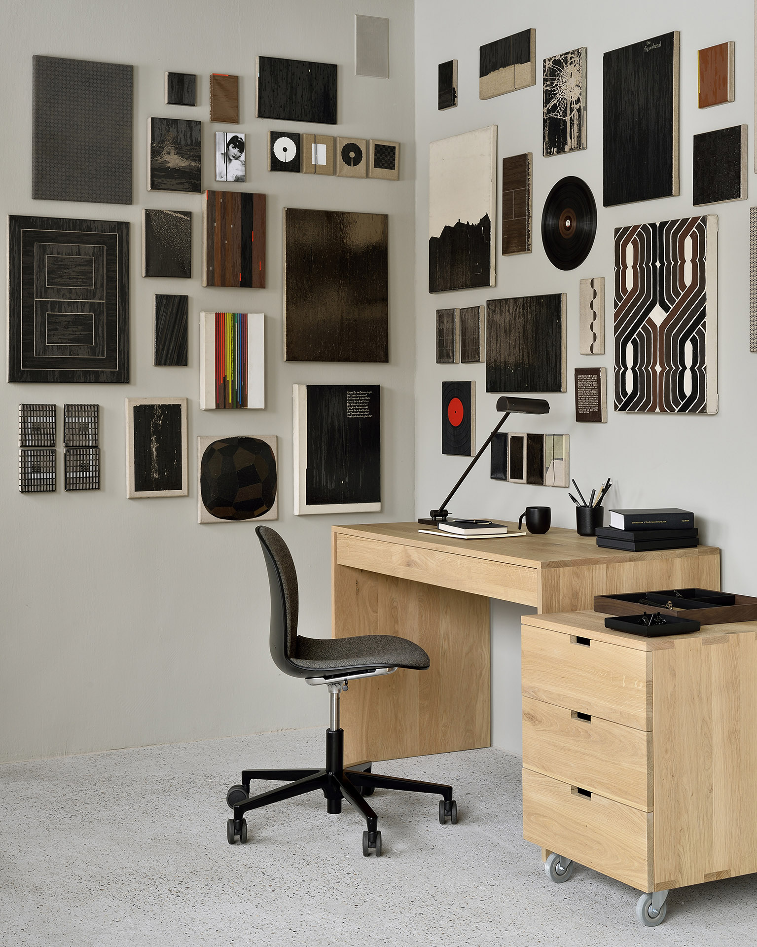 Ethnicraft Oak Wave Office Console