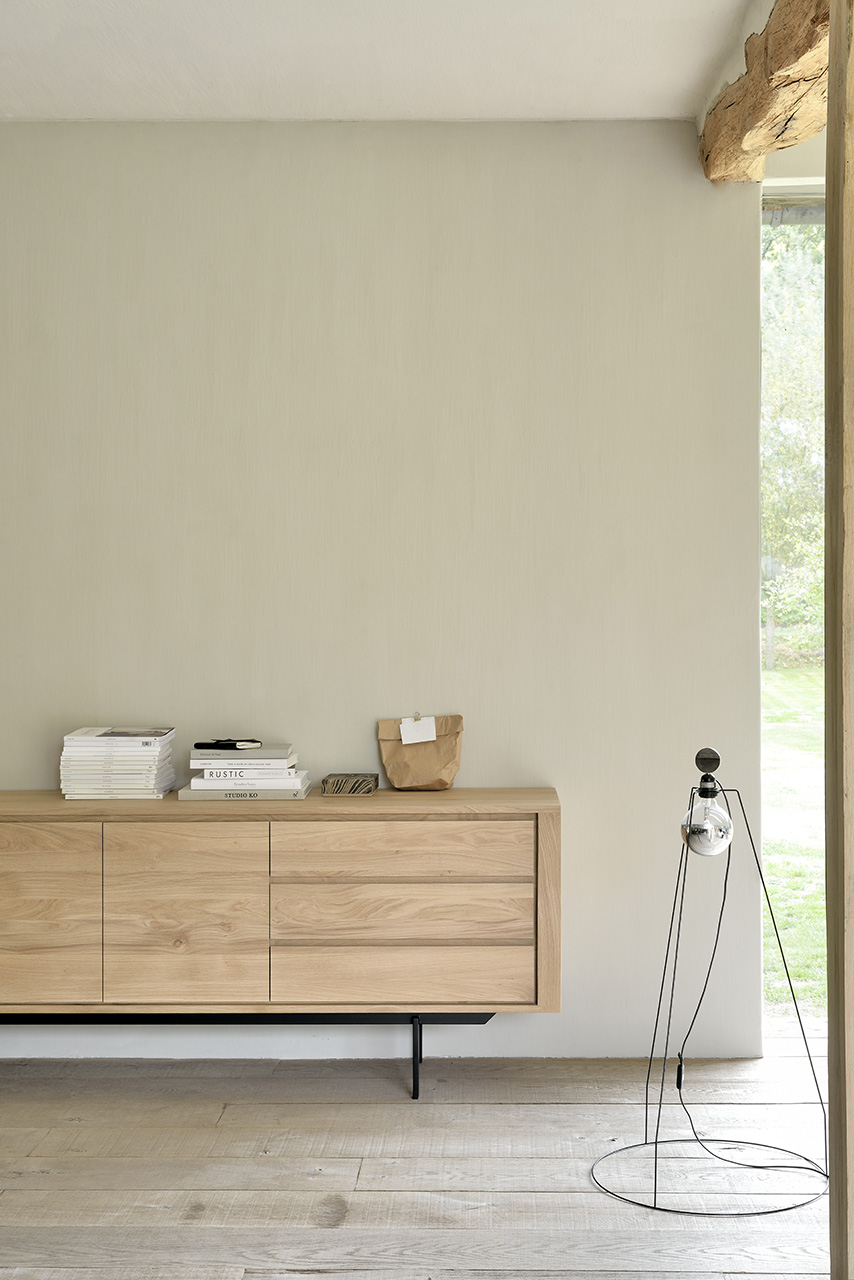 Ethnicraft Oak Shadow Sideboard - 2 Doors/3 Drawers