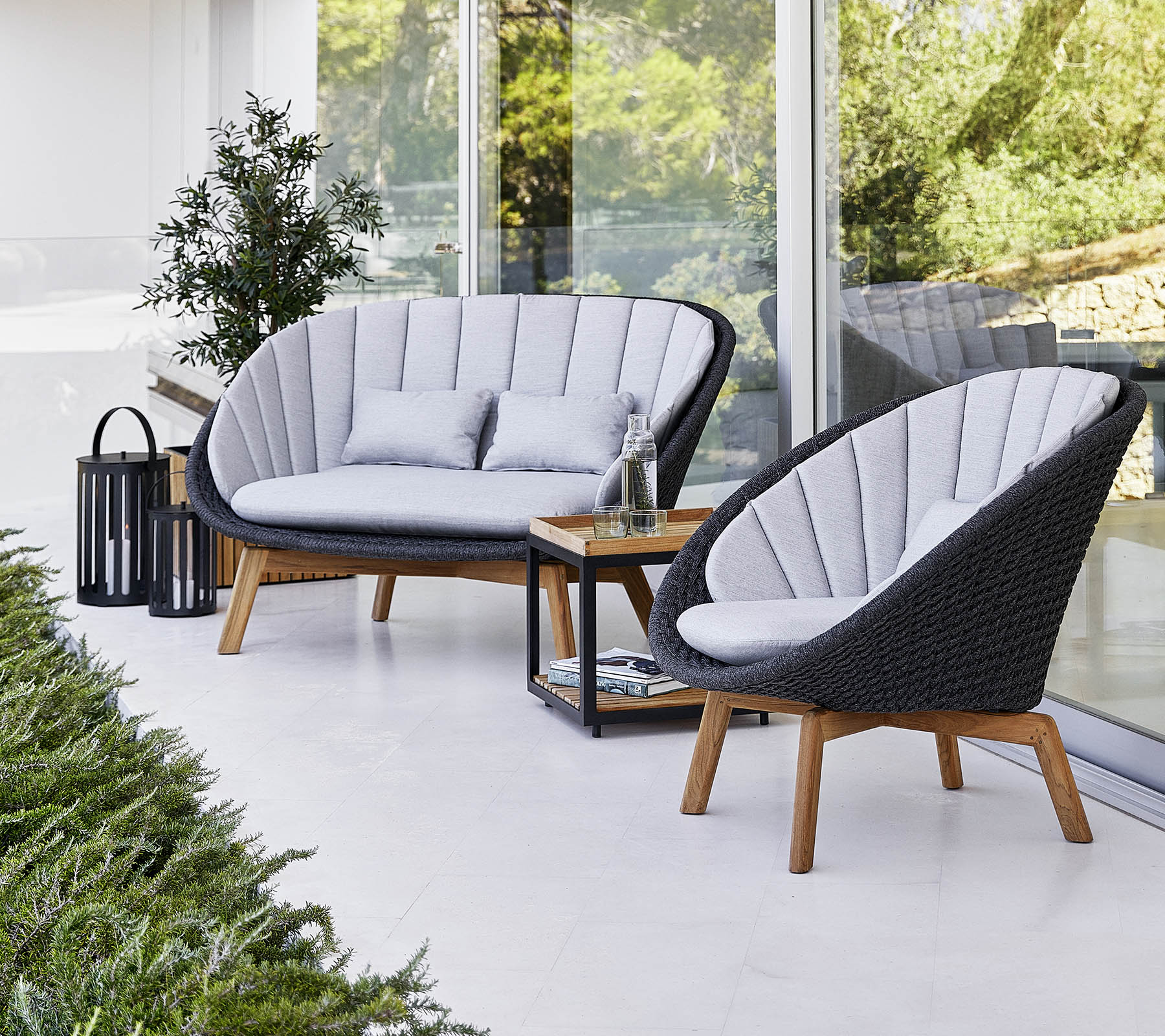 Peacock 2 Seater Sofa - Soft Rope