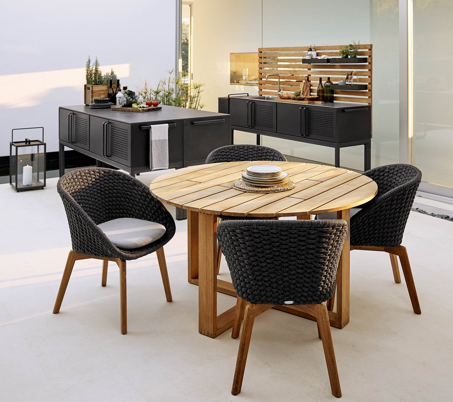 Peacock Dining Chair - Soft Rope