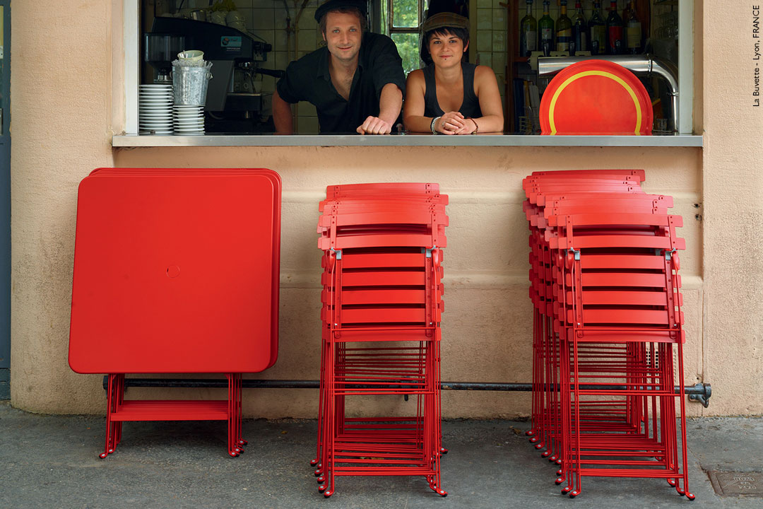 Fermob Bistro+ Metal Square Table