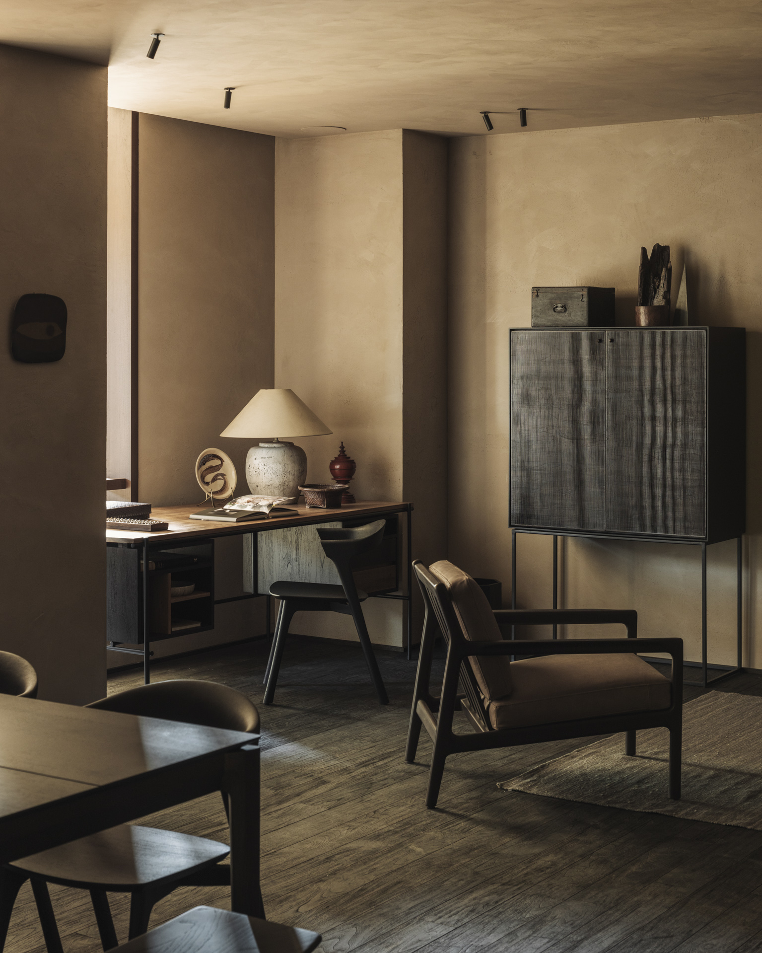 Ethnicraft Teak Oscar Desk - 2 Drawer