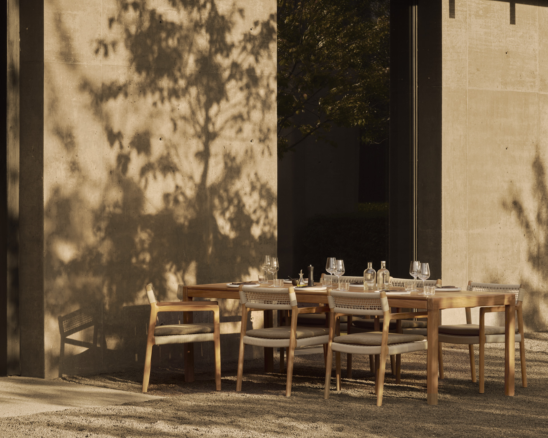 Ethnicraft Teak Bok Rectangular Outdoor Dining Table