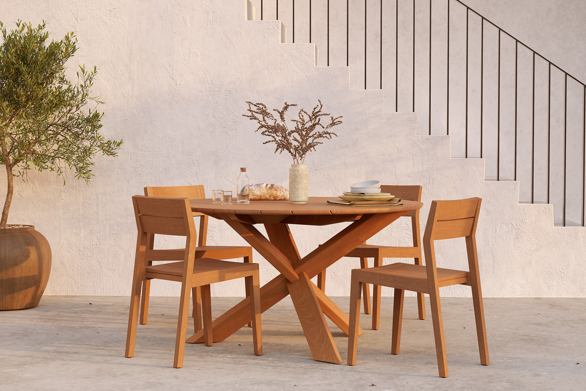 Ethnicraft Teak EX 1 Outdoor Dining Chair