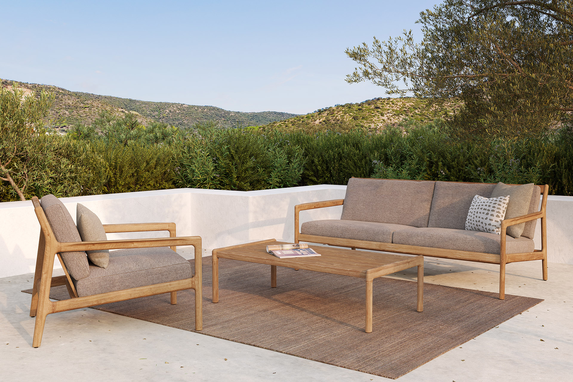 Ethnicraft Teak Jack Outdoor 2 Seater Sofa
