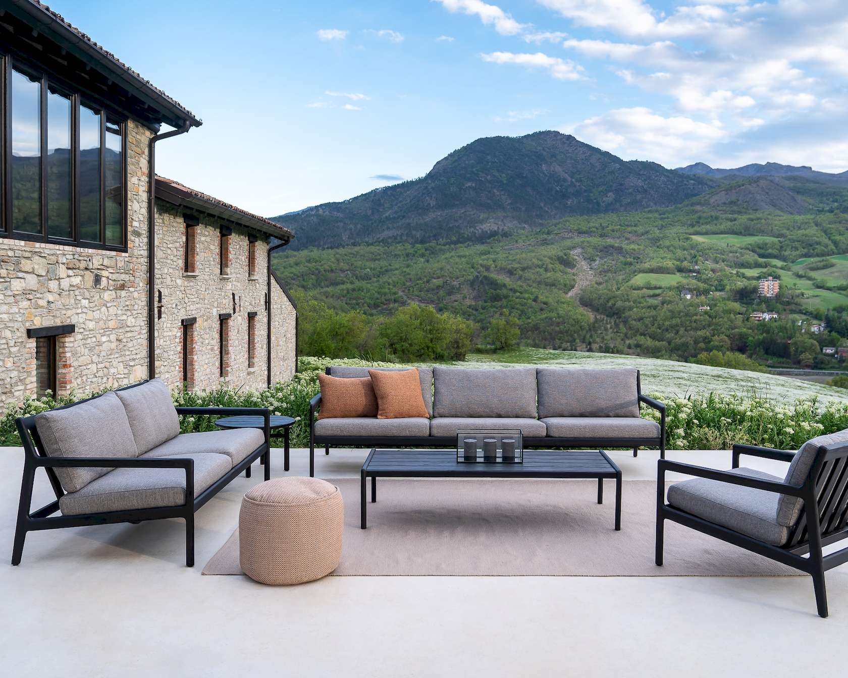 Ethnicraft Teak Jack Outdoor 3 Seater Sofa