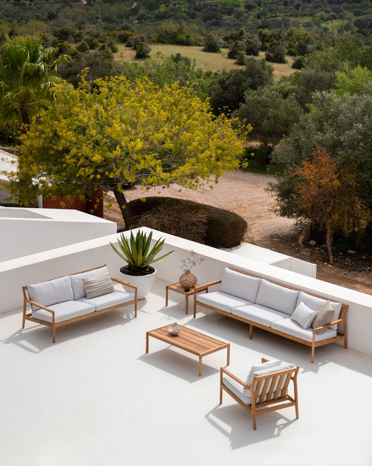 Ethnicraft Teak Jack Outdoor 3 Seater Sofa