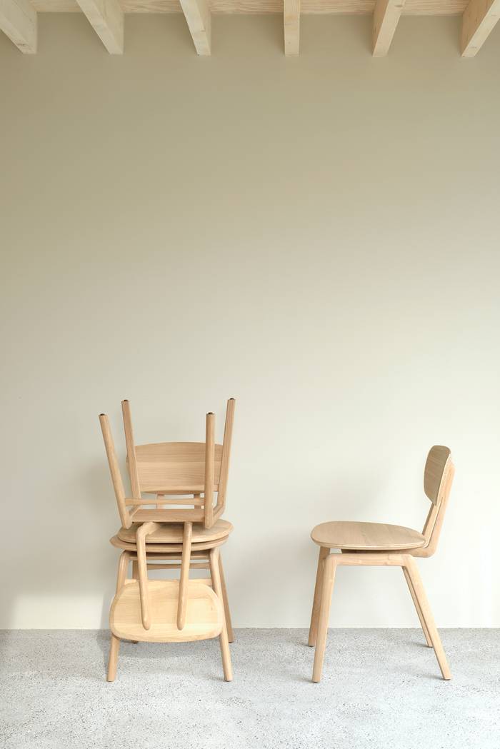 Ethnicraft Oak Pebble Dining Chair