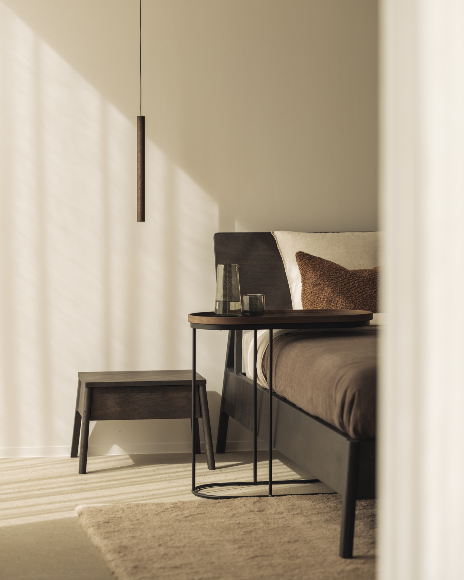 Ethnicraft Oblong Tray Side Table