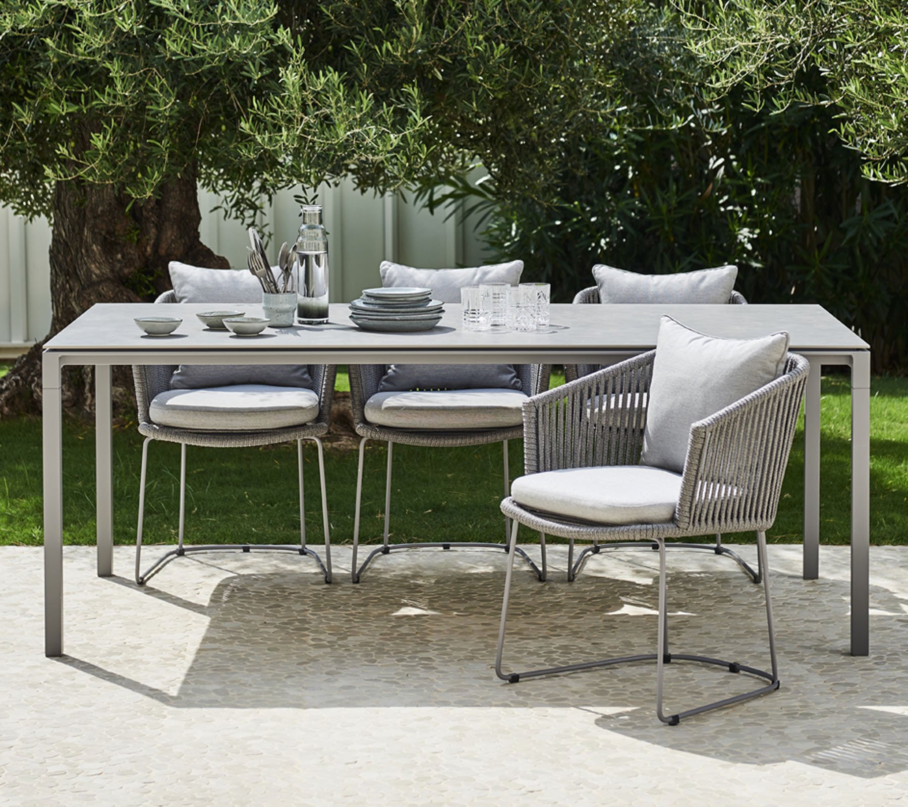 Pure Rectangular Dining Table 2000mm - Outdoor