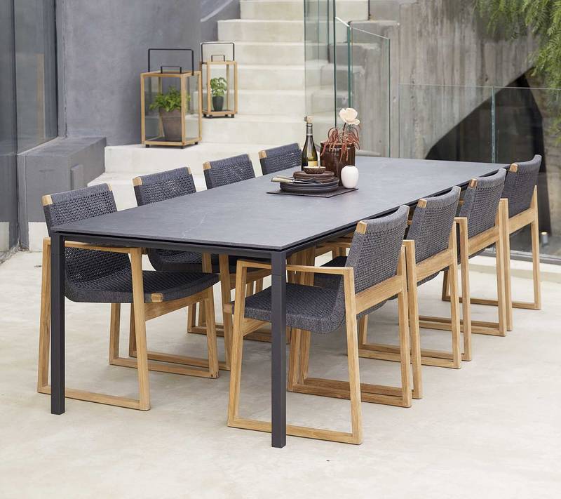 Pure Rectangular Dining Table 2800mm - Outdoor