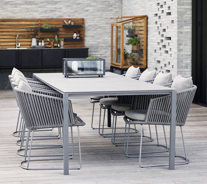 Pure Rectangular Dining Table 2800mm - Outdoor