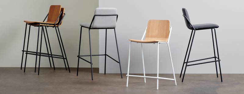 Sling Leather Counter Stool