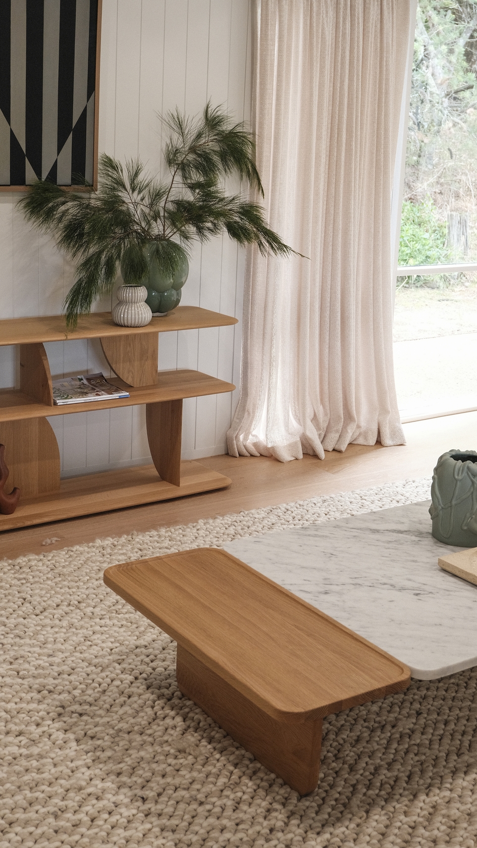Duo Large Marble Coffee Table