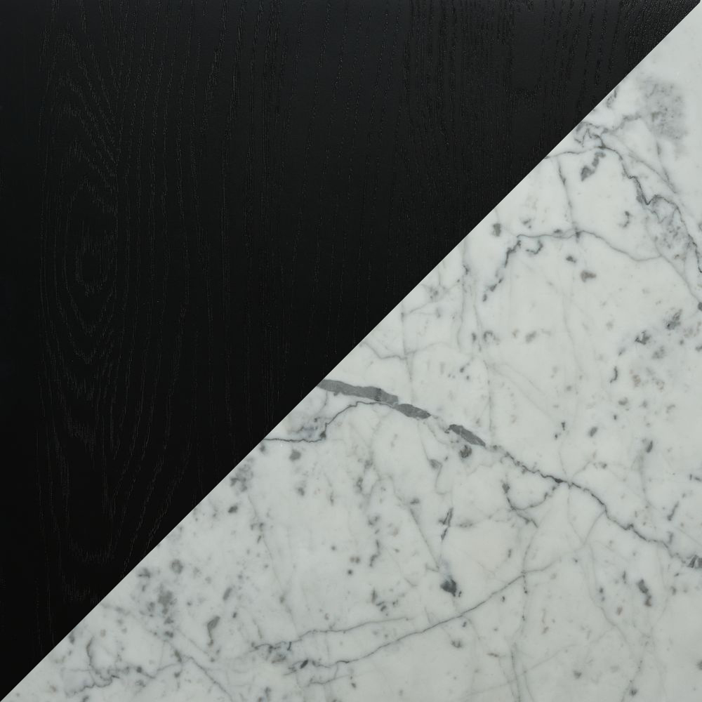 Black/Bianco Carrara Marble