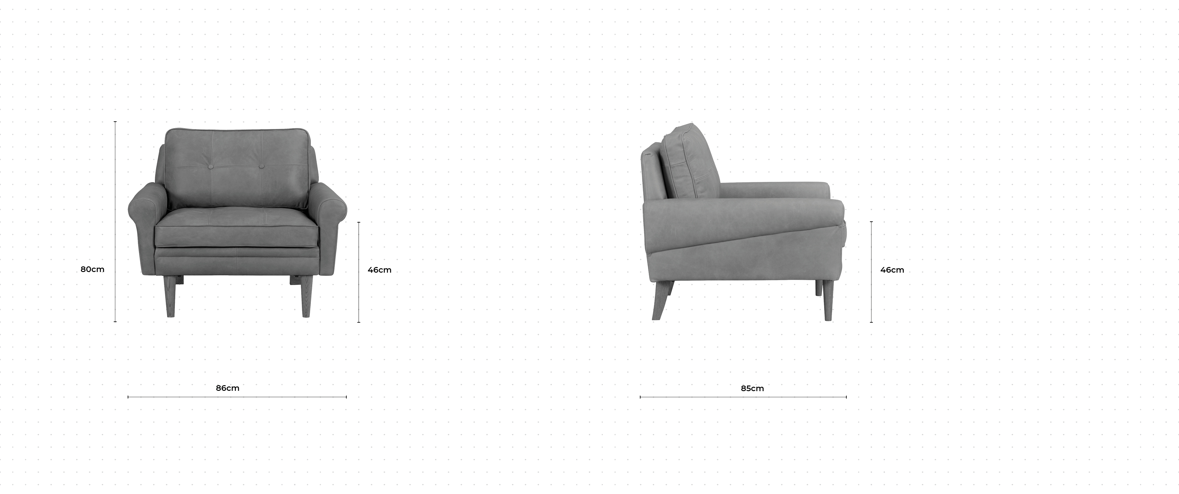 Banks Armchair dimensions