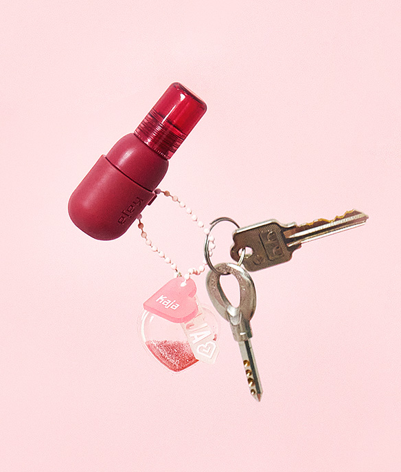 Kaja 05 Peach Fizz Jelly Charm Glazed Lip Stain & Blush with Keychain | Sephora