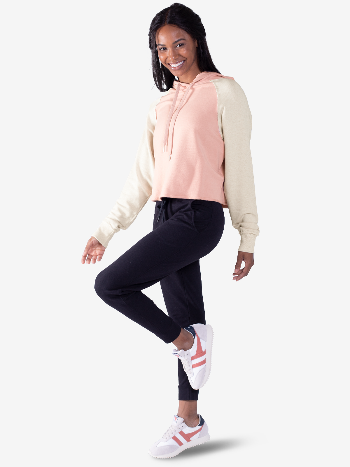 women's varsity crop hoodie sale tasc performance