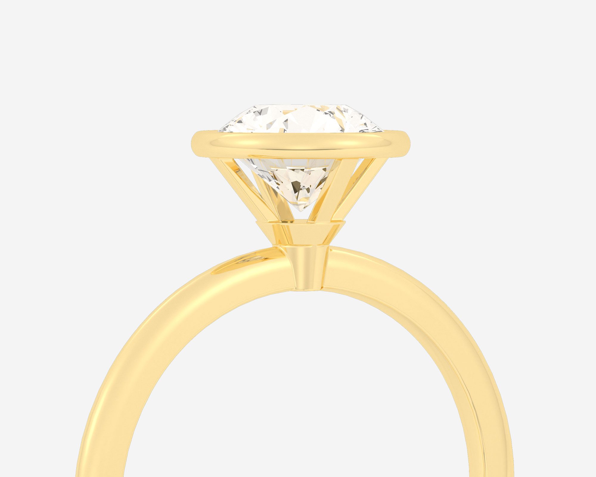 The Domed Bezel Solitaire — Radiant