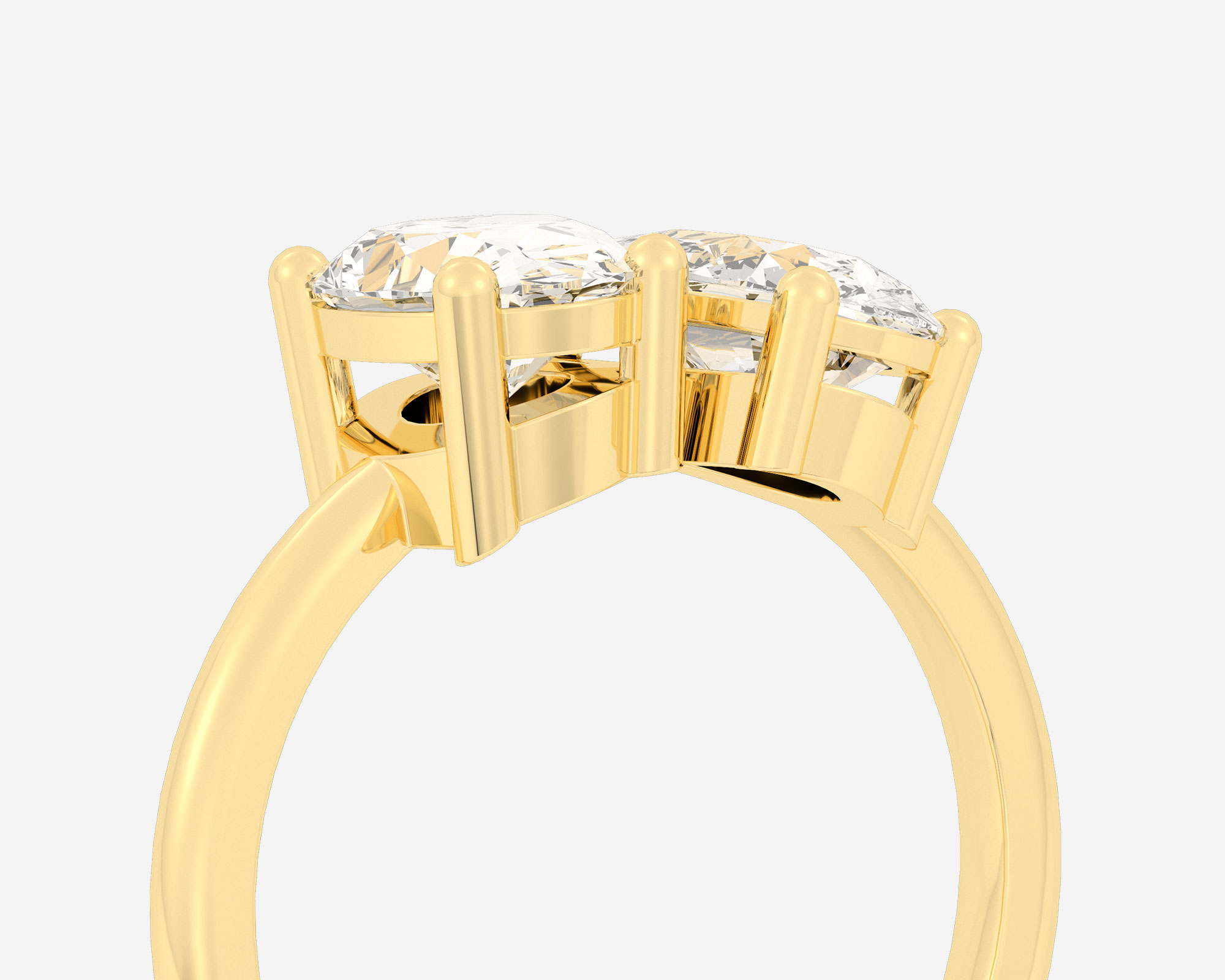 The Gem Toi et Moi — Oval/Emerald