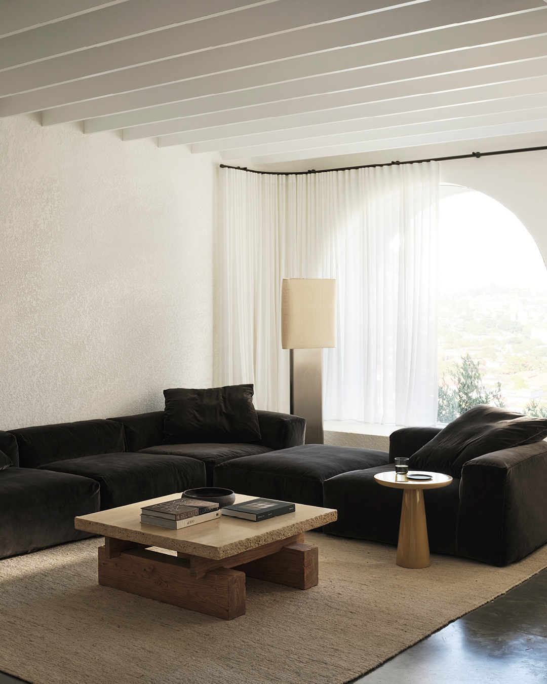 Travertine Rocco Square Coffee Table