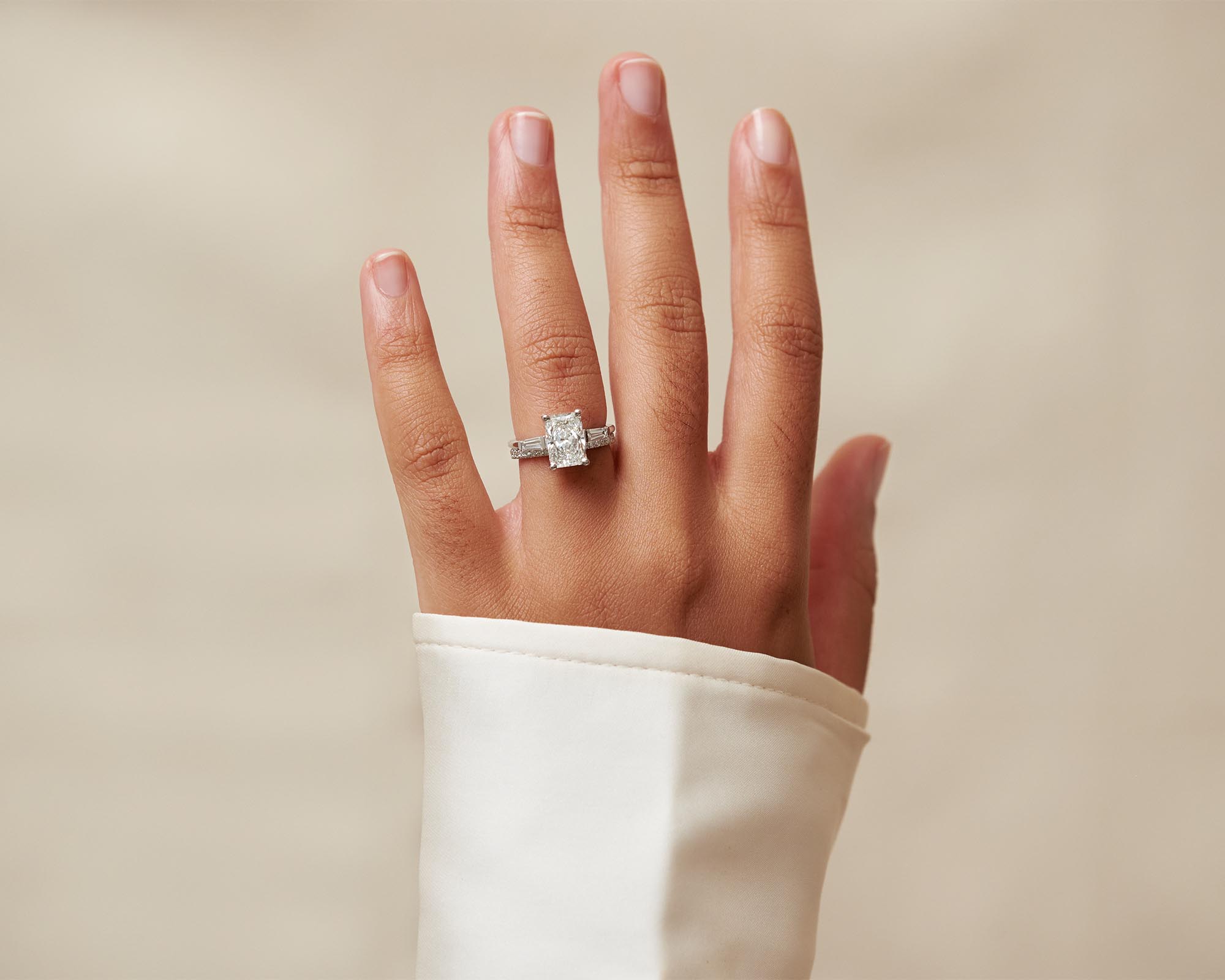 Holden Tapered Baguette Round Engagement Ring