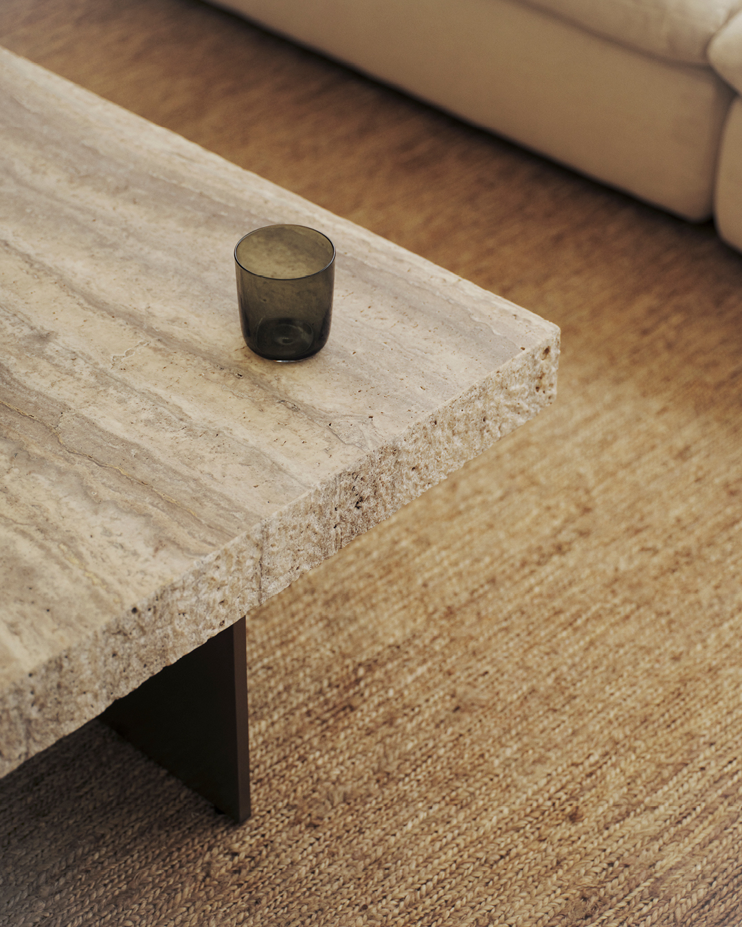 Zaha Travertine Coffee Table