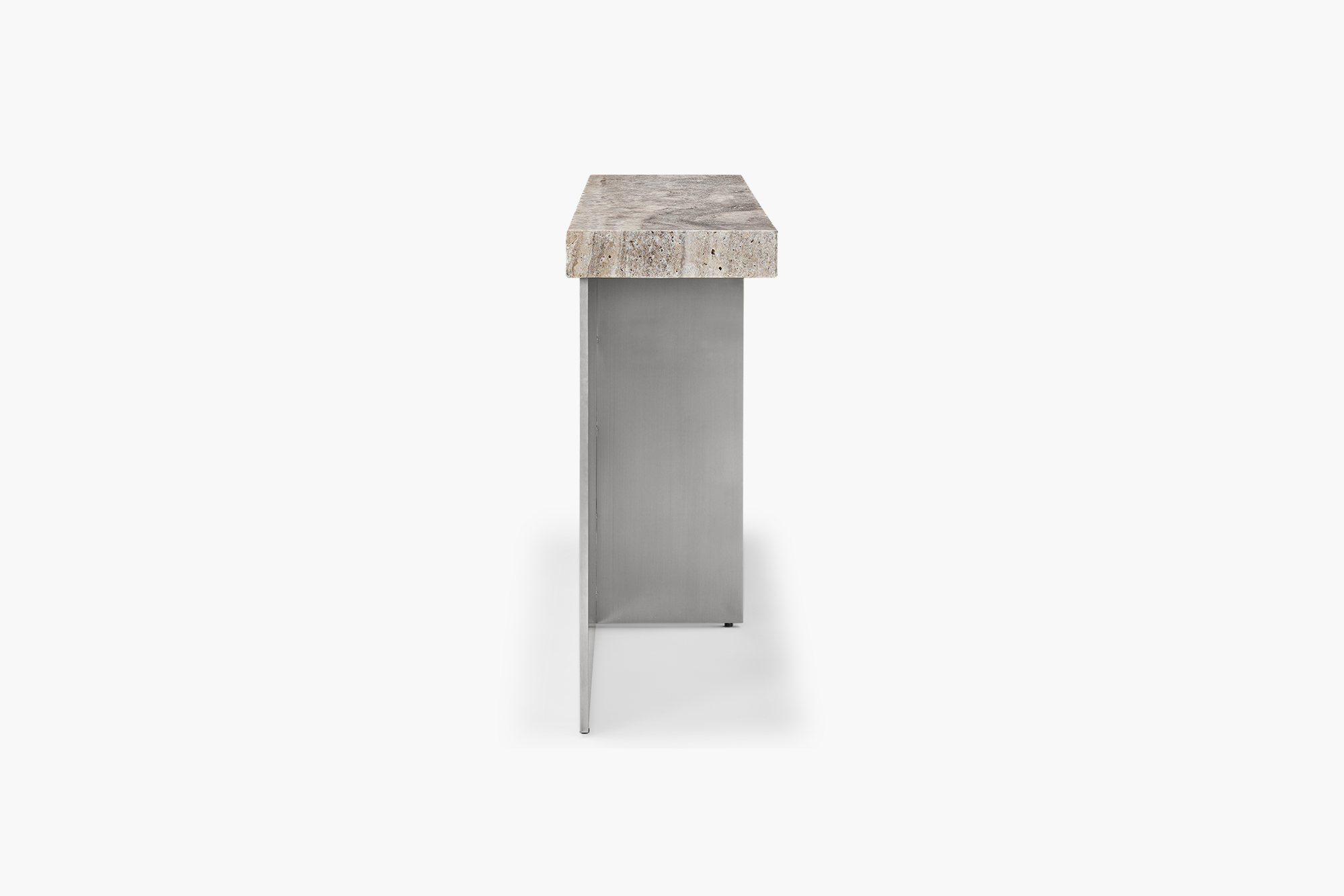 Zaha Travertine Console