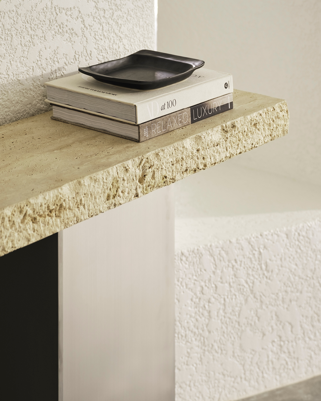 Zaha Travertine Console