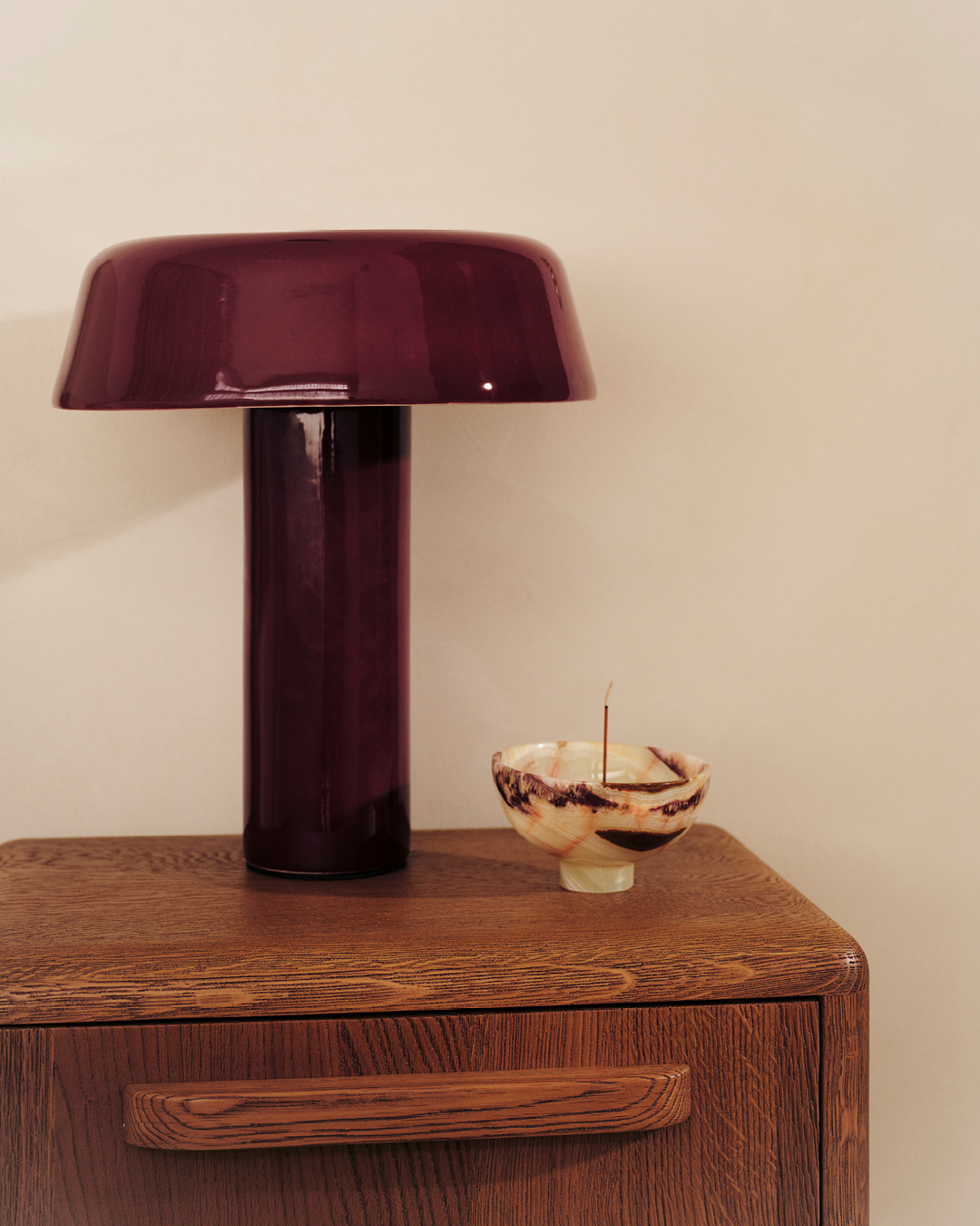 Plum Stellara Table Lamp