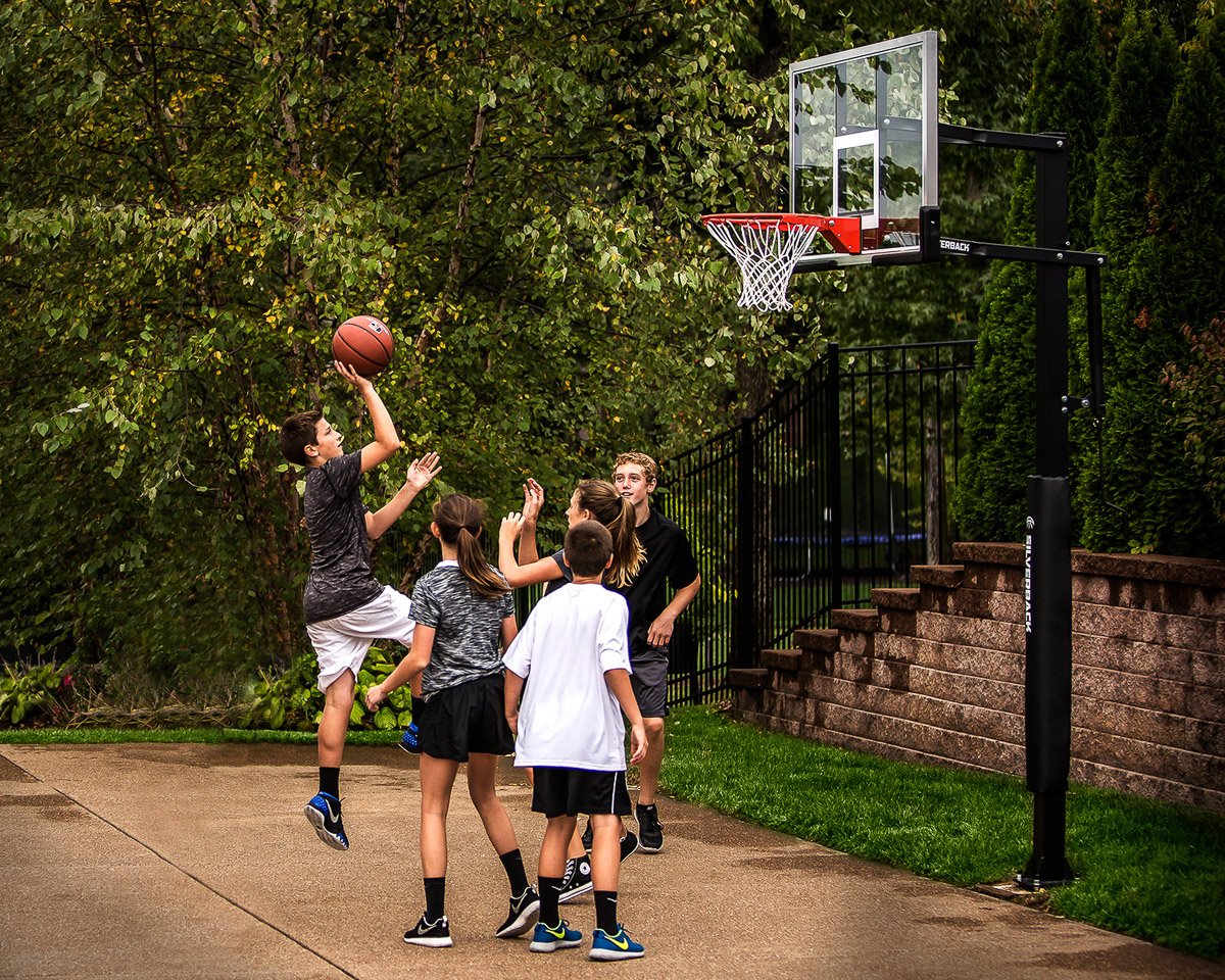 Silverback in ground basketball hoops available near me silver back