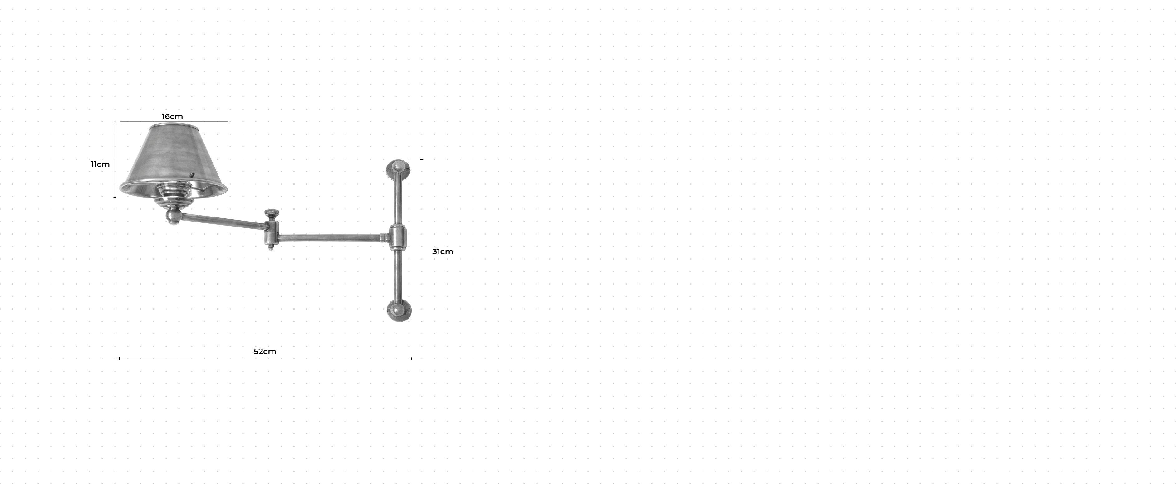 Strand Sconce dimensions