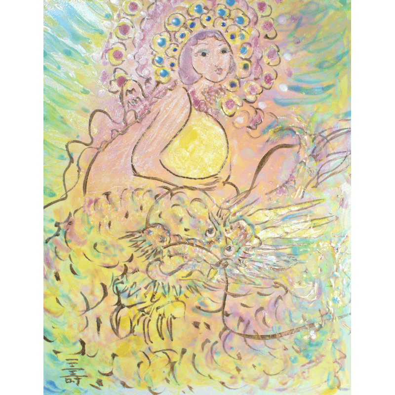 陶彩画_自在作品_龍宮姫歌_全体