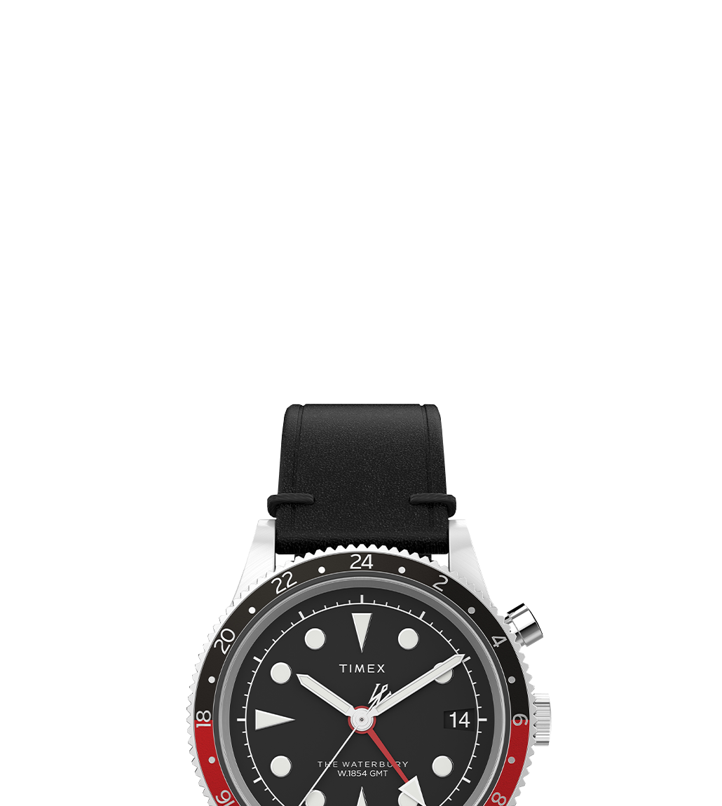 Waterbury Traditional GMT 39mm Leather Strap Watch - TW2W22800
