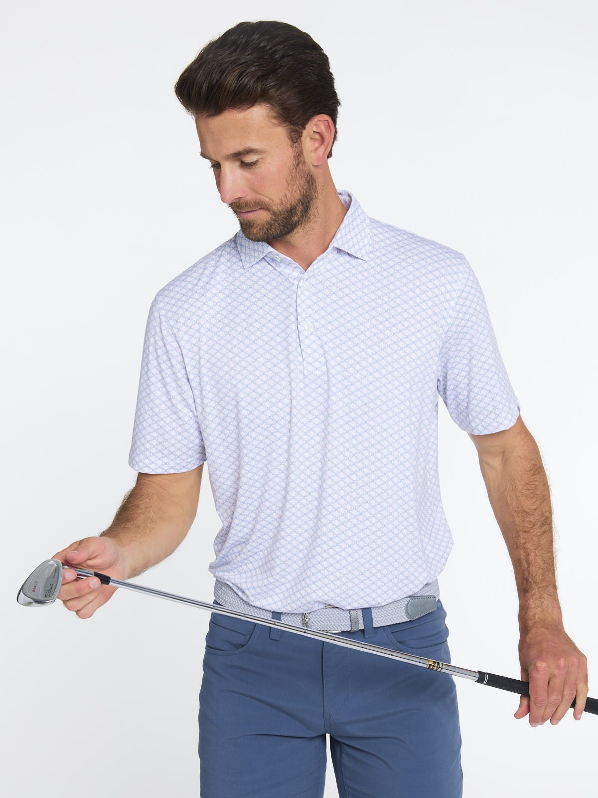 cloud polo x print mens golf tasc performance