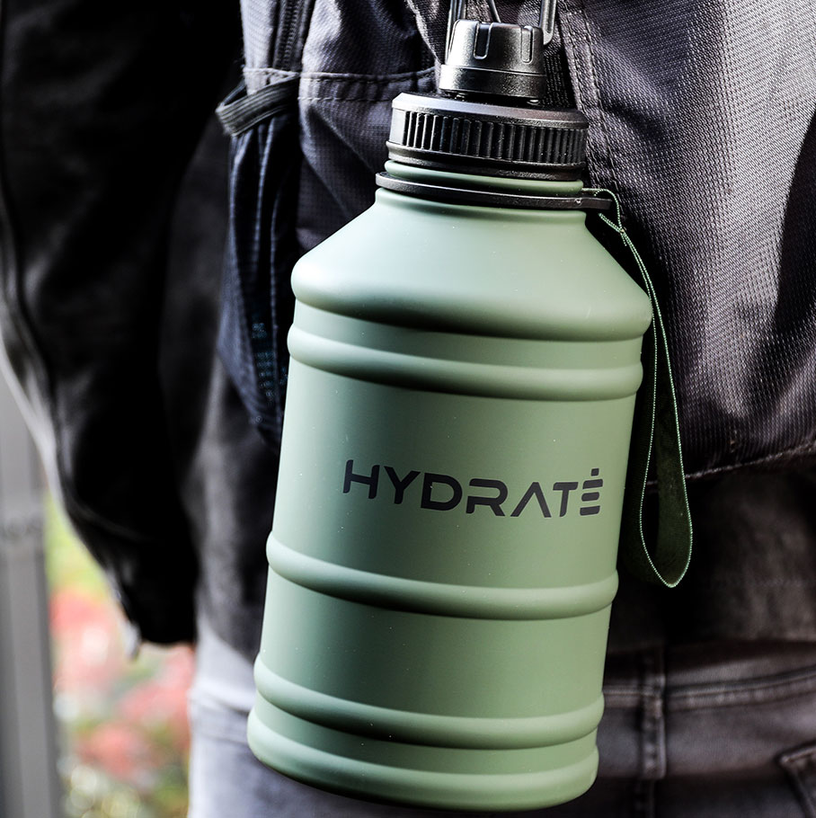 Hydrate 1.3l Stainless Steel Water Bottle With Nylon Carrying