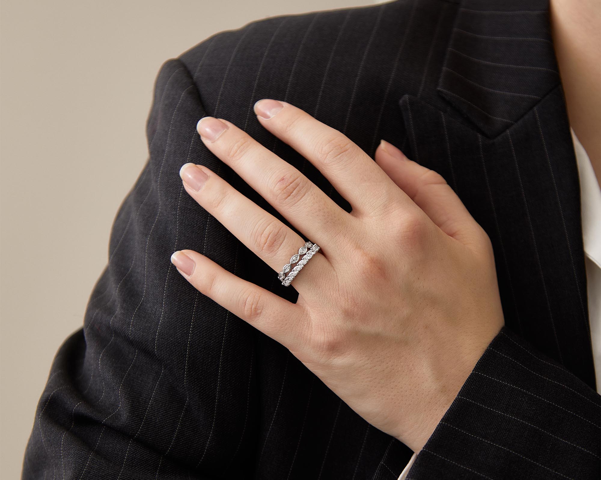 The Full Angled Marquise Eternity Wedding Ring | Holden